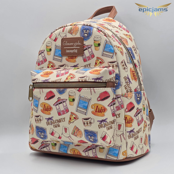 Loungefly Gilmore Girls Icons Mini Backpack New - Picture 3 of 6